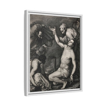 The martyrdom of Saint Laurence of Rome. Etching after J. Ribera.
