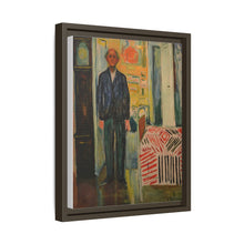 Self-Portrait Between the Clock and the Bed (1940-1943) by Edvard Munch - NOMADEN ART GALLERY