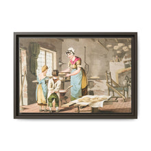 Illustration of woman making oat cakes from The Costume of Yorkshire (1814) - NOMADEN ART GALLERY