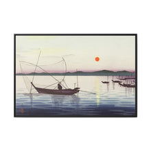 Boats and setting sun (1900 - 1936) by Ohara Koson - NOMADEN ART GALLERY