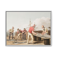 Illustration of whalebone scrapers from The Costume of Yorkshire (1814) by George Walker - NOMADEN ART GALLERY