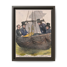 Four men in the basket of a balloon by Mayall. - NOMADEN ART GALLERY