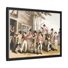 Illustration of riding the stang from The Costume of Yorkshire (1814) by George Walker