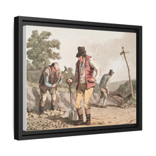 Illustration of stone breakers on the road from The Costume of Yorkshire (1814) by George Walker