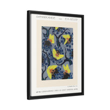 Butterfly pochoir pattern in Art Nouveau oriental style