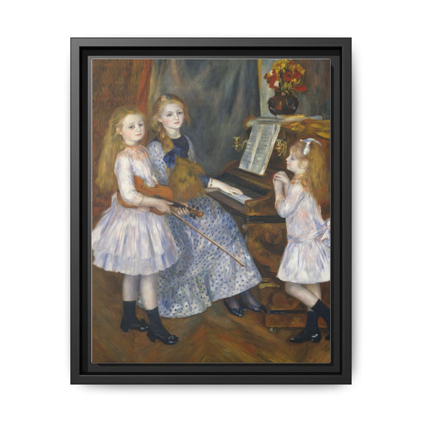 The Daughters of Catulle Mendès, Huguette (1871–1964), Claudine (1876–1937), and Helyonne (1879–1955) (1888) by Pierre-Auguste Renoir - NOMADEN ART GALLERY