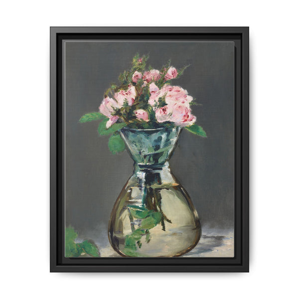 Moss Roses in a Vase (1882) by Edouard Manet. - NOMADEN ART GALLERY