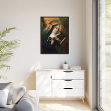 Female Saint Holding Crucifix with Crown of Thorns