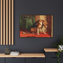 Suspense (1877) by sir Edwin Landseer, a Victorian bloodhound mastiff waiting. - NOMADEN ART GALLERY