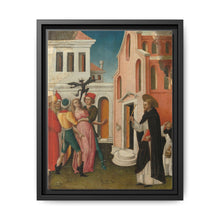 Saint Peter Martyr Exorcizing a Woman Possessed by a Devil by Antonio Vivarini - NOMADEN ART GALLERY