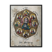 Saint George and Saint Antony of Padua, Saint Catherine of Alexandria, Saint Peter the Apostle, Saint Philomena, Saint Anne, Saint Barbara, Saint John the Baptist and Saint Agnes - NOMADEN ART GALLERY
