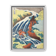 Katsushika Hokusai (1760-1849). Waterfall where Yoshitsune Washed his Horse, Yoshino, Yamato Province. Original from The Los Angeles County Museum of Art. - NOMADEN ART GALLERY
