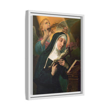 Female Saint Holding Crucifix with Crown of Thorns