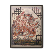 A scene from the Ramayana: Hanuman catching Virunyananti . Gouache painting by a Thai artist. - NOMADEN ART GALLERY