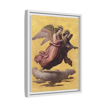 Two angels floating (1865) tempera art by Johann von Schraudolph