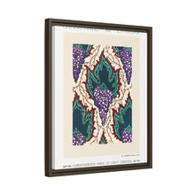 Estampado de pochoir Art Nouveau con estampado de uvas en estilo oriental. Original de nuestra propia edición de 1914 de Samarkande.
