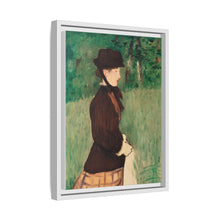 Mujer joven en un jardín (Jeune femme dans un jardin), (1879) de Édouard Manet