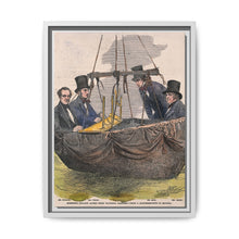 Four men in the basket of a balloon by Mayall. - NOMADEN ART GALLERY