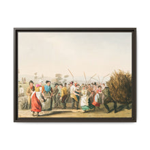 Illustration of rape threshing from The Costume of Yorkshire (1814) by George Walker - NOMADEN ART GALLERY