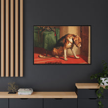 Suspense (1877) by sir Edwin Landseer, a Victorian bloodhound mastiff waiting. - NOMADEN ART GALLERY