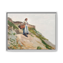 Girl Carrying a Basket (1882) by Winslow Homer - NOMADEN ART GALLERY