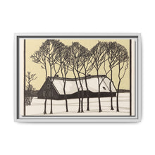 Farm in the snow (1918) by Julie de Graag - NOMADEN ART GALLERY