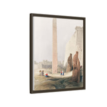 Luxor city on the east bank of the Nile River in southern Egypt illustration by David Roberts (1796–1864)