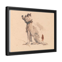 A Terrier, Sitting, Facing Left
