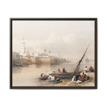 View on the Nile ferry to Gizeh illustration by David Roberts (1796–1864) - Decorative Wall Art - NOMADEN ART GALLERY