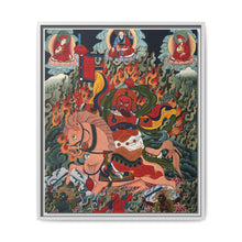 Tse Mara , a form of Dharmapala (protector of teachings), guardian of the Samye Monastery. Gouache painting by a Tibetan artist - NOMADEN ART GALLERY