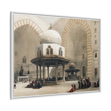 Mosque of Sultan Hassan Cairo illustration by David Roberts (1796–1864) - Framed Wall Art