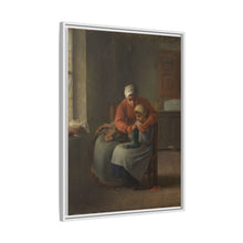 The Knitting Lesson (c. 1860) by Jean François Millet
