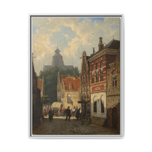 Dutch Street Scene (c. 1850–55) by Cornelis Springer - NOMADEN ART GALLERY