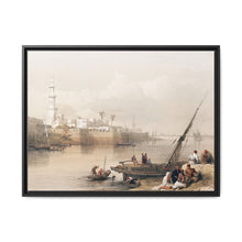 View on the Nile ferry to Gizeh illustration by David Roberts (1796–1864) - Decorative Wall Art - NOMADEN ART GALLERY