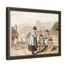Illustration of Wensley Dale knitters from The Costume of Yorkshire (1814) by George Walker