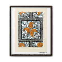 Flower pochoir pattern in Art Nouveau oriental style. Original from our own 1914 edition of Samarkande - NOMADEN ART GALLERY