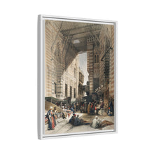 Bazaar of the silk mercers, Cairo illustration by David Roberts (1796–1864)