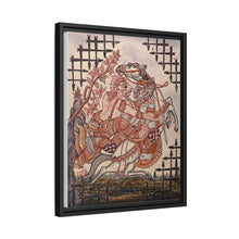 A scene from the Ramayana: Hanuman catching Virunyananti . Gouache painting by a Thai artist.