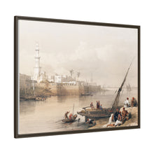 View on the Nile ferry to Gizeh illustration by David Roberts (1796–1864) - Decorative Wall Art
