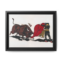 Matador and bull, aesthetic woodcut - NOMADEN ART GALLERY