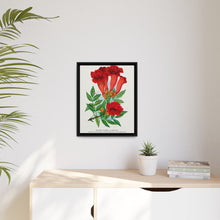Trumpet flower lithograph. Digitally enhanced from our own original 1900 edition plates of Botanical Specimen published by Rochester Lithographing