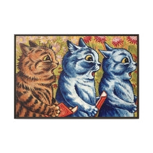 Three cats singing. Gouache by Louis Wain, 1925/1939 - NOMADEN ART GALLERY