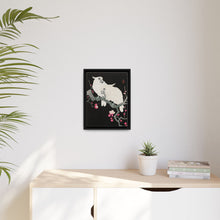 Two cockatoo and plum blossom (1925 - 1936) by Ohara Koson