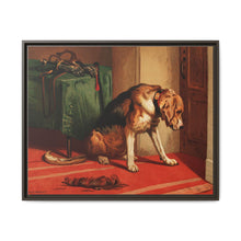 Suspense (1877) by sir Edwin Landseer, a Victorian bloodhound mastiff waiting. - NOMADEN ART GALLERY