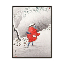 Snowy Evening on a Mountain Path print in high resolution by Hiroaki Takahashi (1871–1945) - NOMADEN ART GALLERY