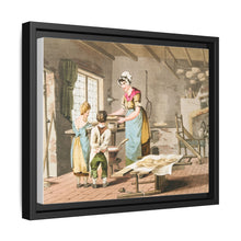 Illustration of woman making oat cakes from The Costume of Yorkshire (1814)
