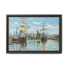 Ships Riding on the Seine at Rouen (1872–1873) by Claude Monet - NOMADEN ART GALLERY