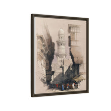 Cairo Street Scene: Vintage Egyptian Wall Art by David Roberts - Art Print Framed