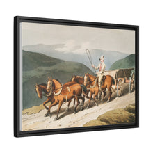 Illustration of the east riding or wolds waggon from The Costume of Yorkshire (1814) by George Walker
