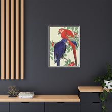 Red and a blue parrot (1925 - 1936) by Ohara Koson